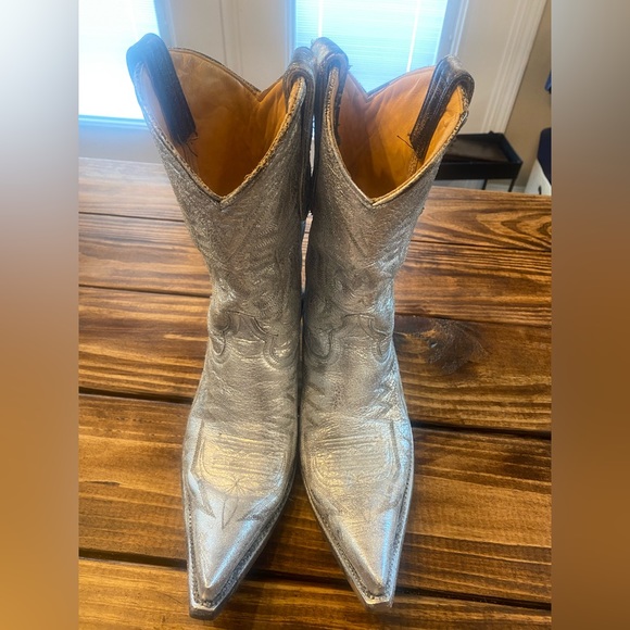 Old Gringo Silver Distressed Cowboy Boots!!! - Picture 9 of 10